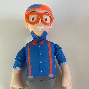 Blue and Orange Action Figure